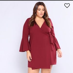 Brand new Burgundy dress size 1X